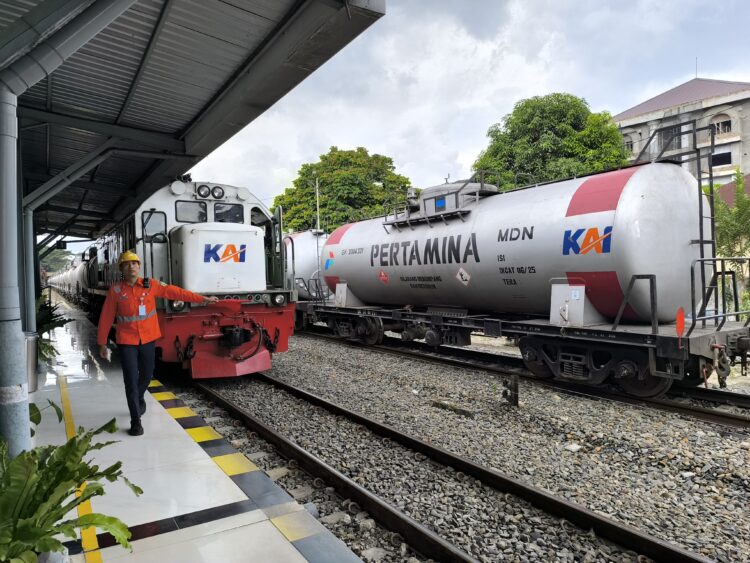 KAI Sumut Angkut 683.957 Ton Komoditas Tahun 2025