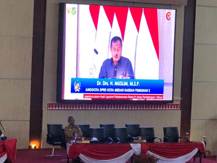 Anggota DPRD Medan Daerah Pemilihan Dua Soroti Minimnya Realisasi Reses di Rapat Paripurna