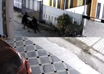 Motor Raib Menjelang Subuh, Aksi Dua Maling Terekam CCTV di Medan Area